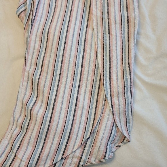 Anthropologie DREW linen strapless linen romper jumpsuit size M - Picture 7 of 7